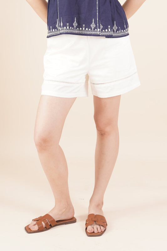 Lace-Inset Shorts