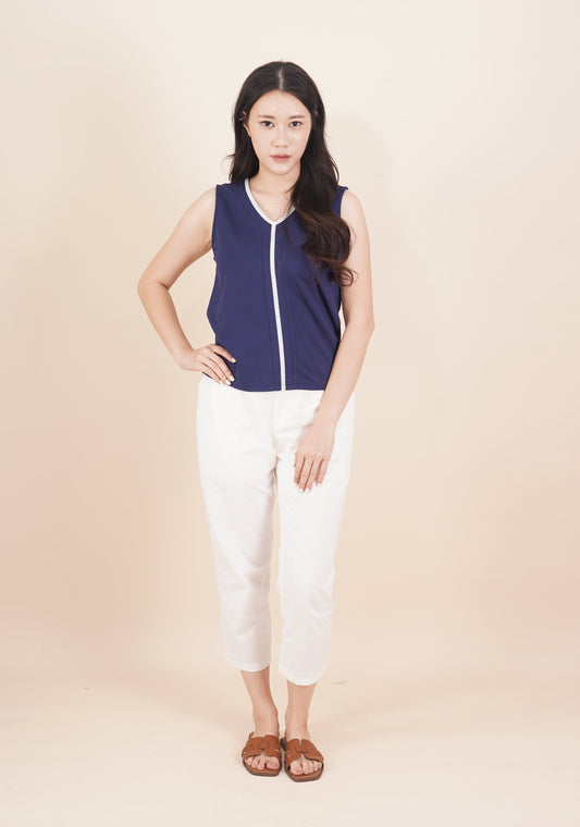Sleeveless V-Neck Top