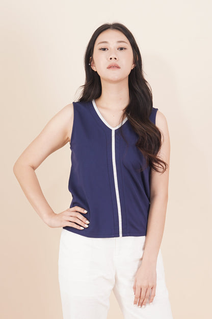 Sleeveless V-Neck Top