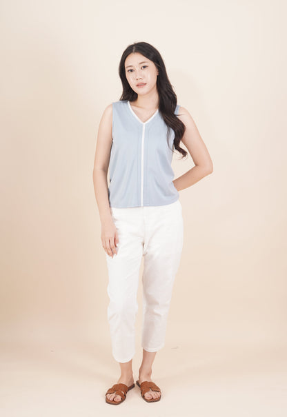 Sleeveless V-Neck Top