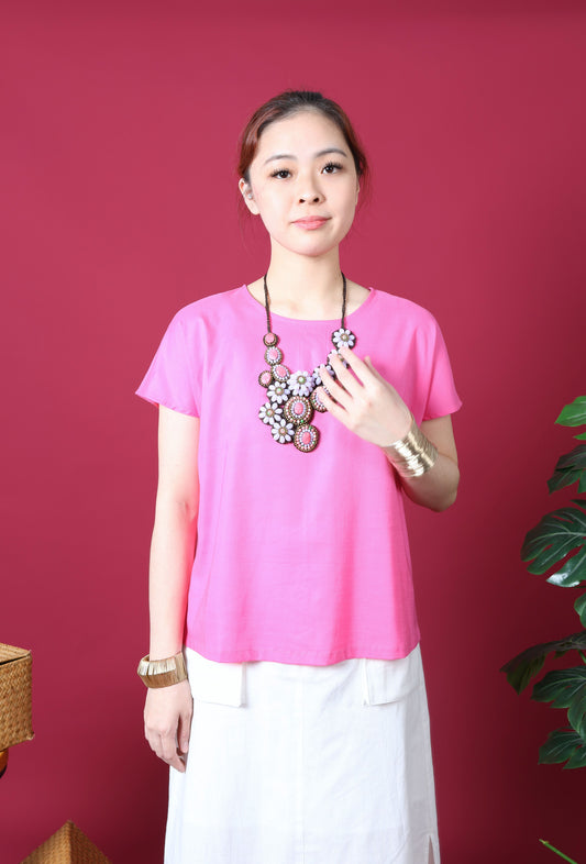 Ribbon Details Cap Sleeve Top