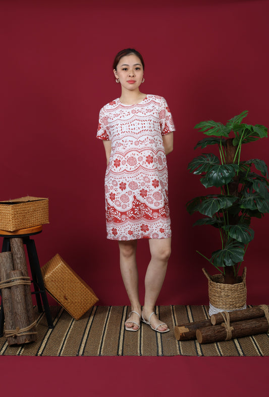 Floral Printed T-Shirt Dress