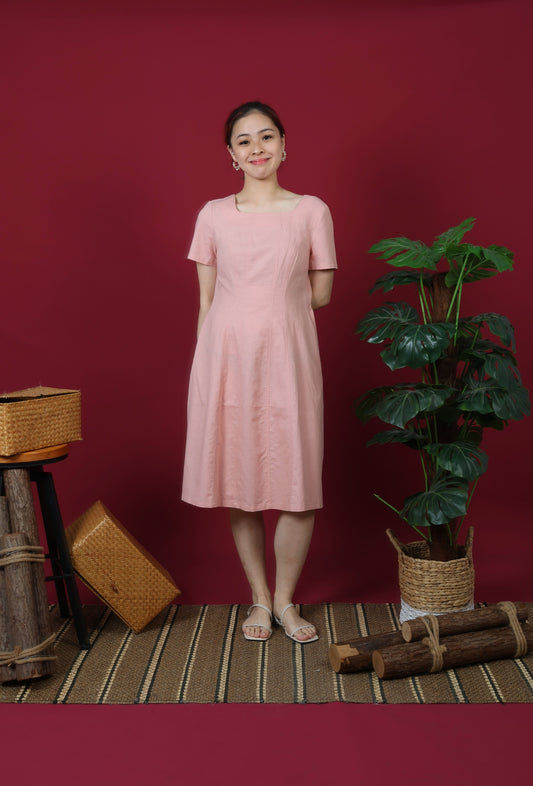 Short Sleeve Midi Dress