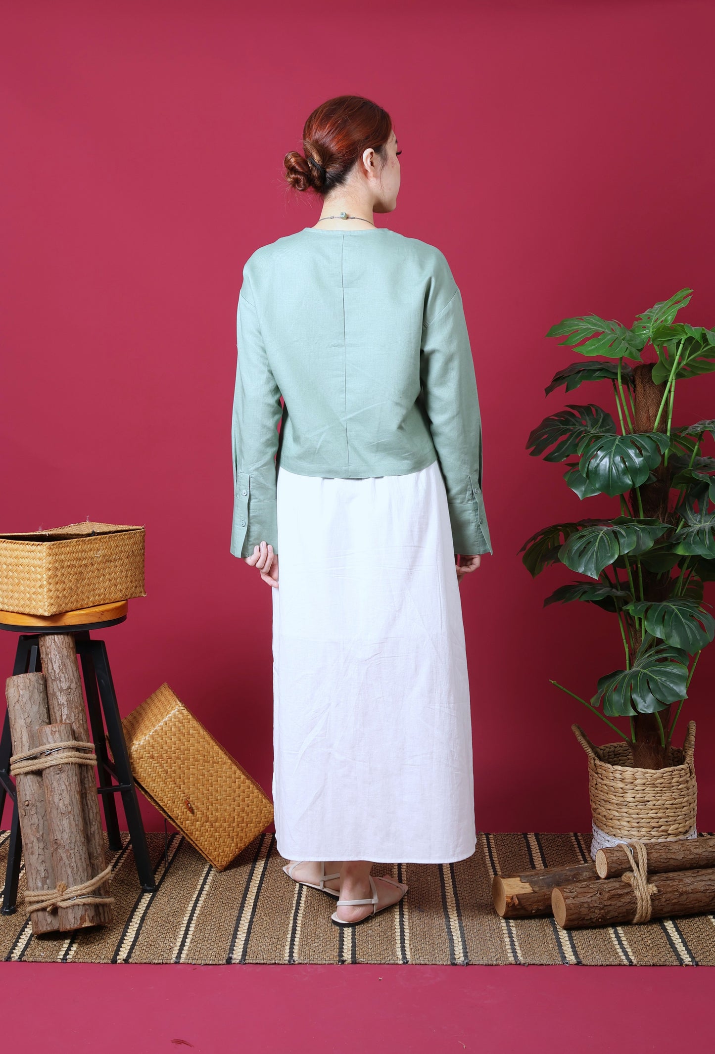 Patch Pocket Midi Skirt