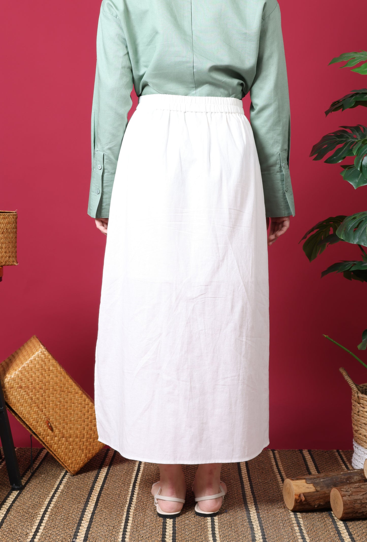 Patch Pocket Midi Skirt