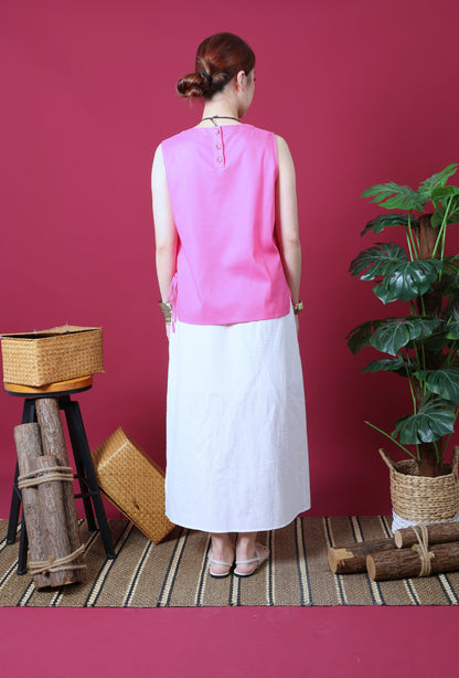 Ribbon Details Sleeveless Top
