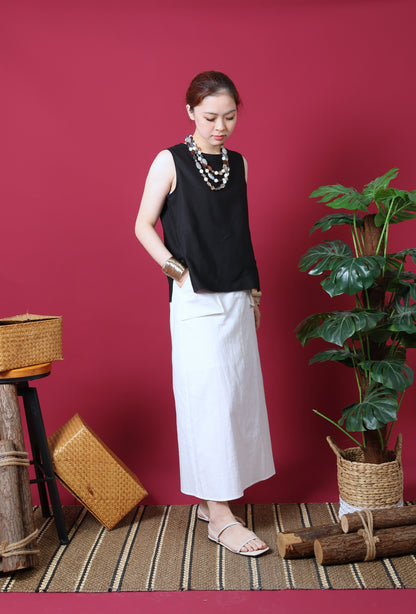 Ribbon Details Sleeveless Top