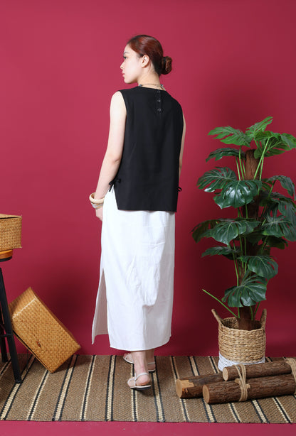 Ribbon Details Sleeveless Top