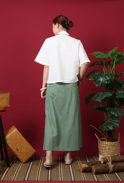 Patch Pocket Midi Skirt