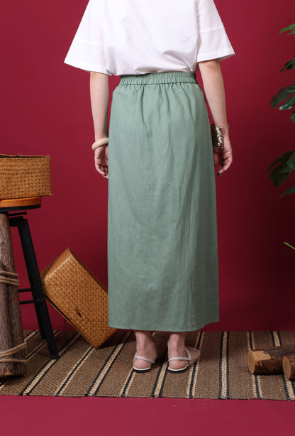 Patch Pocket Midi Skirt