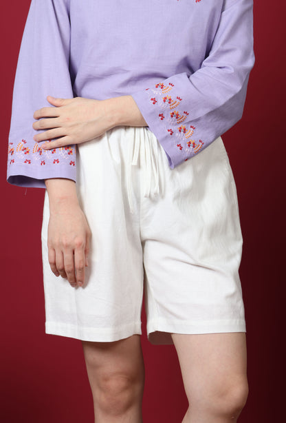 Relaxed Drawstring Bermuda