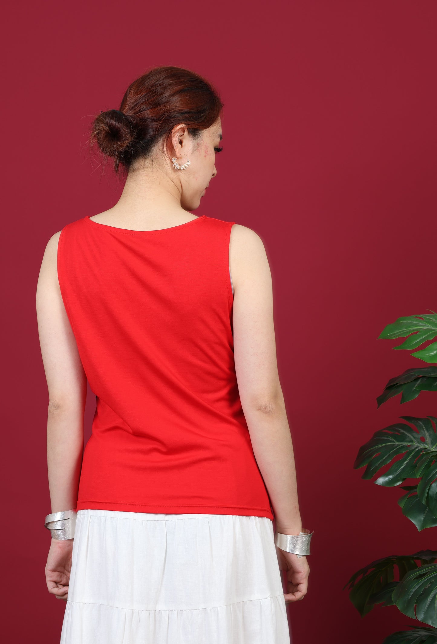 Sleeveless Chinese Button Top