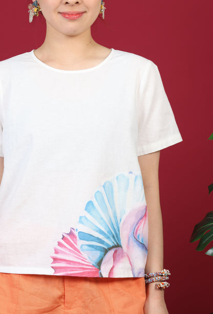 Shell Print Tee Shirt