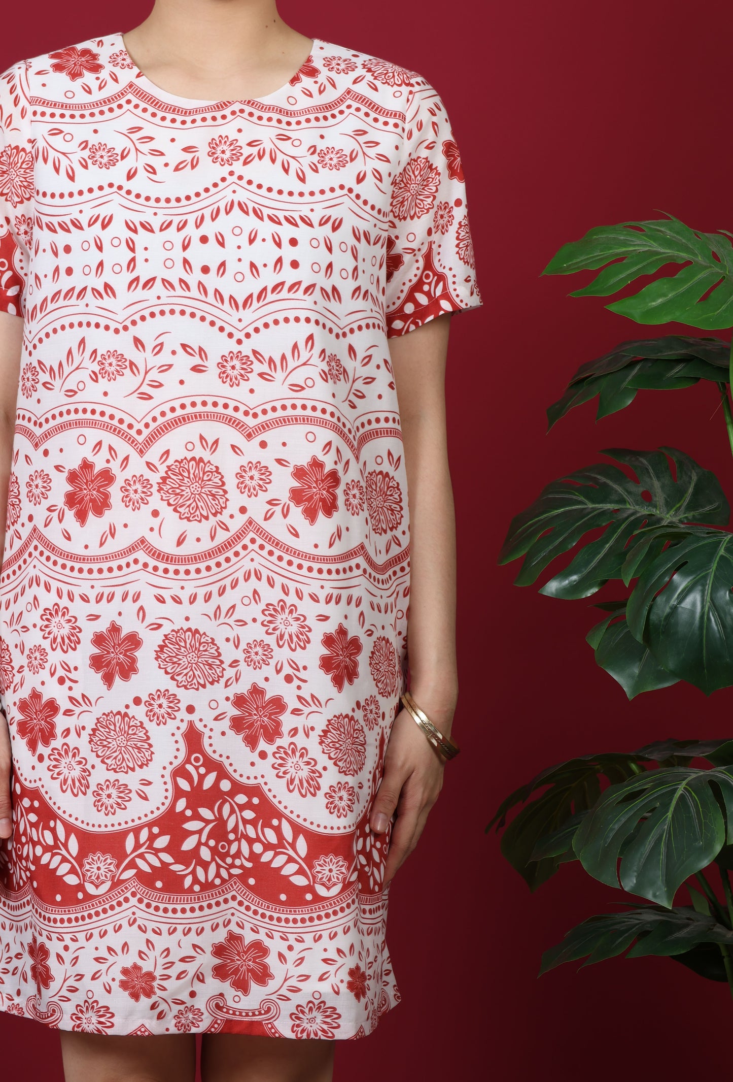 Floral Printed T-Shirt Dress