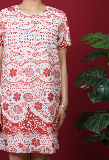 Floral Printed T-Shirt Dress