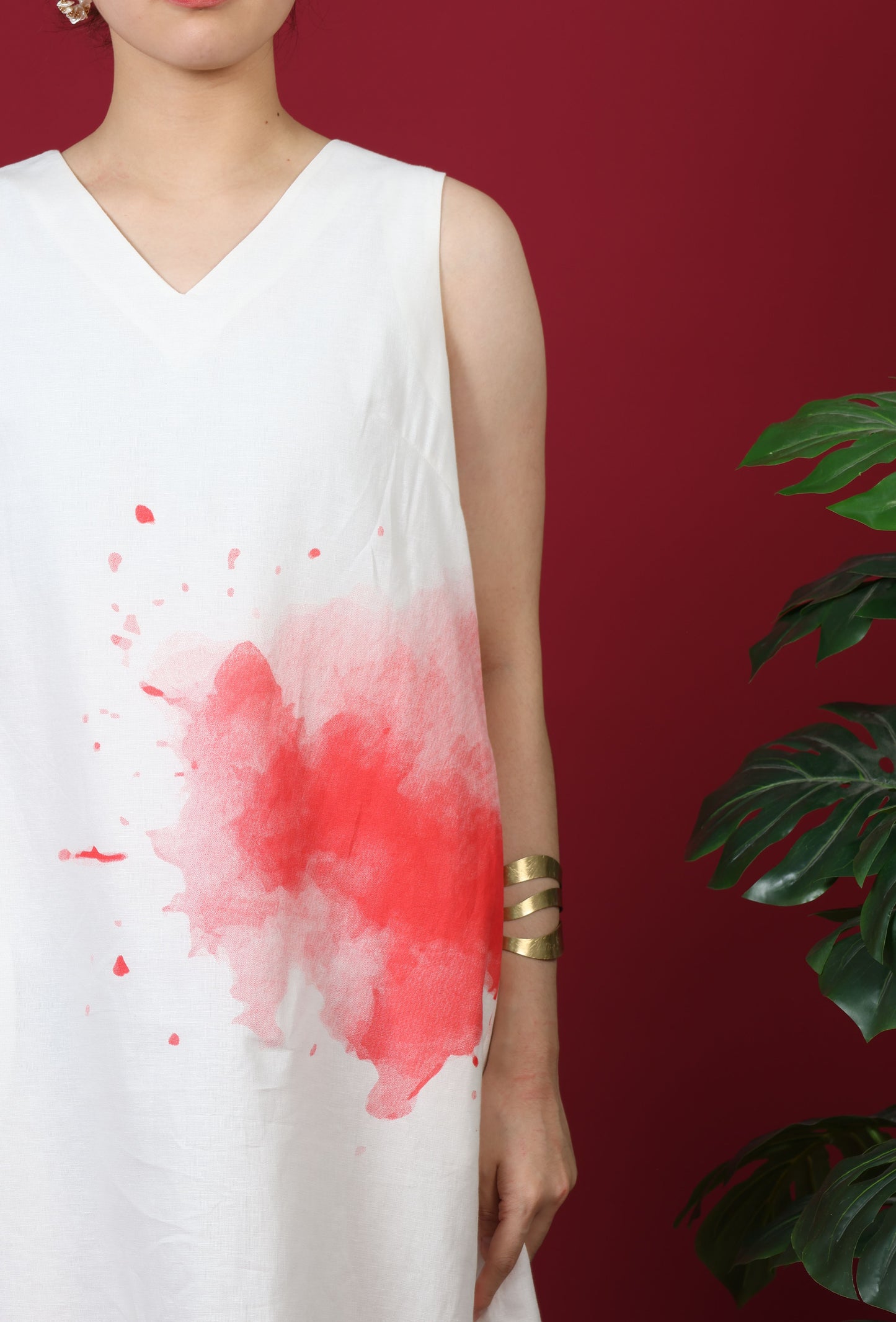Paint Splatter Maxi Dress