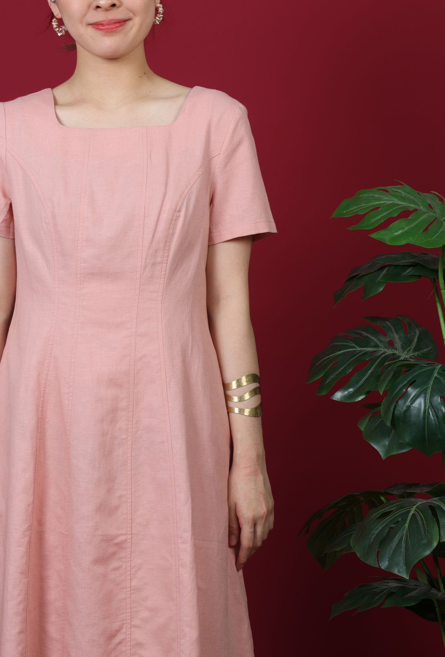 Short Sleeve Midi Dress