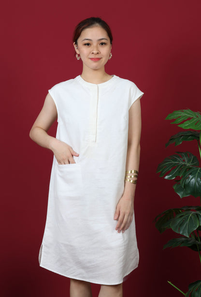 Sleeveless Mandarin Collar