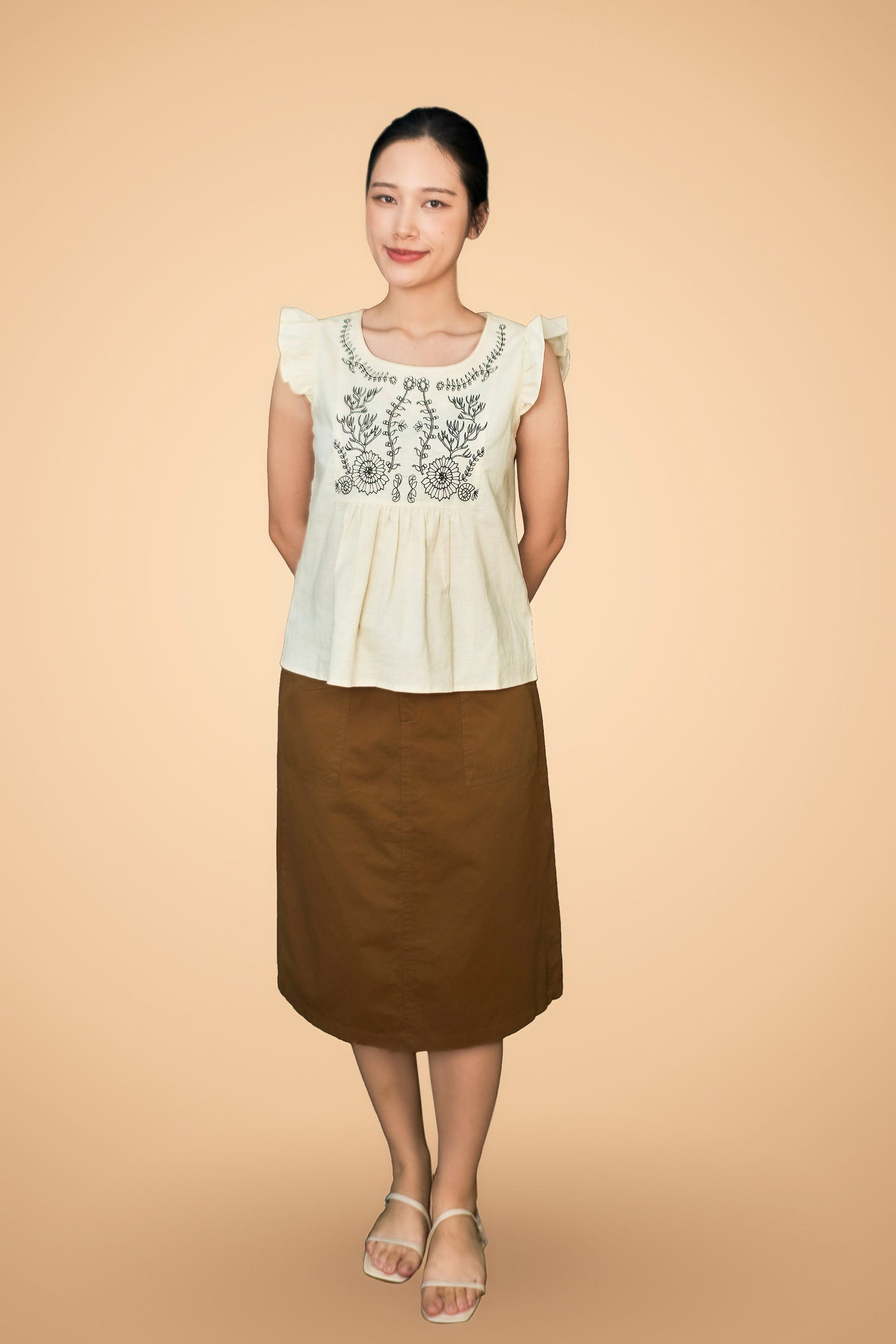 Front Patch Pocket Skirt