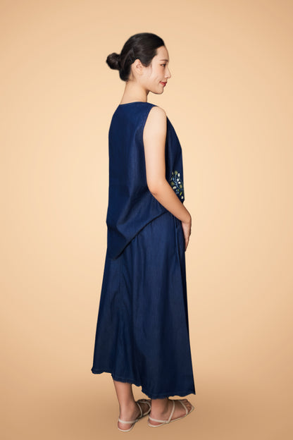 Embroidered Maxi Skirt