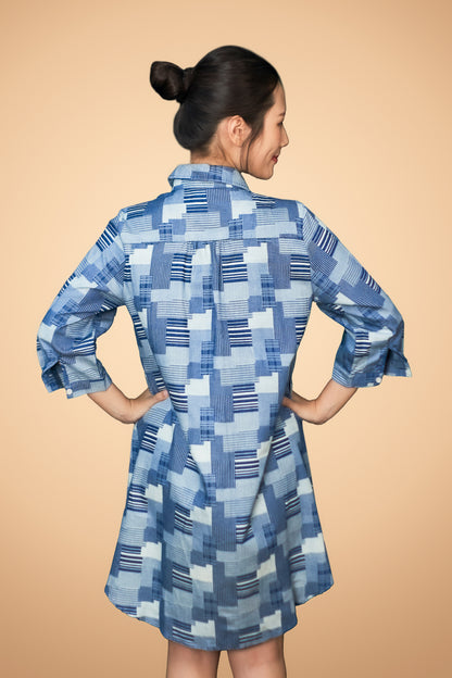 Printed 3/4 Sleeve Dress