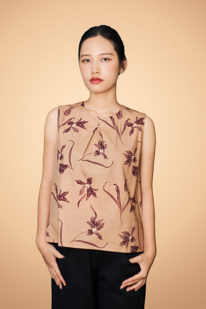 Floral Printed Sleeveless Top