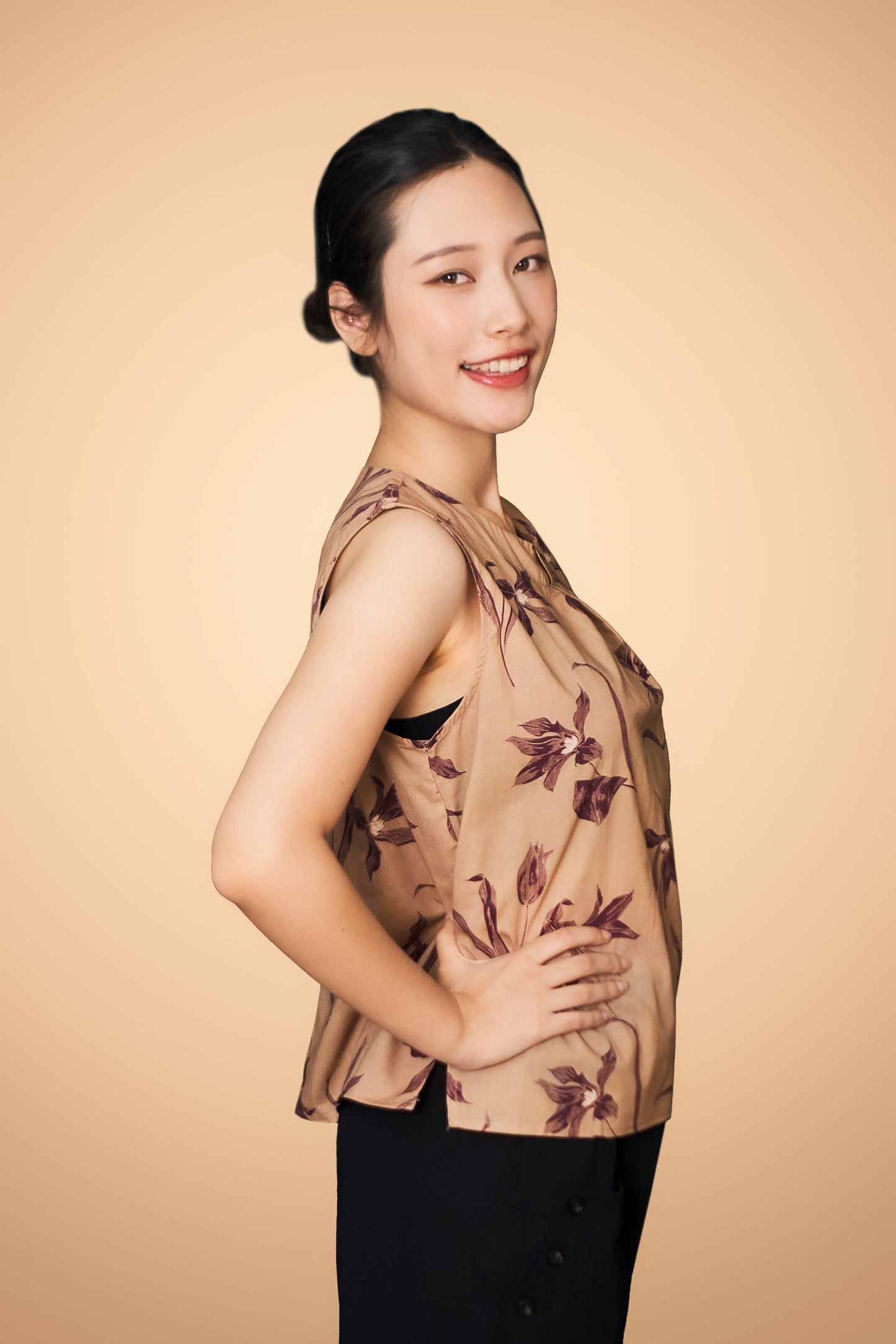 Floral Printed Sleeveless Top