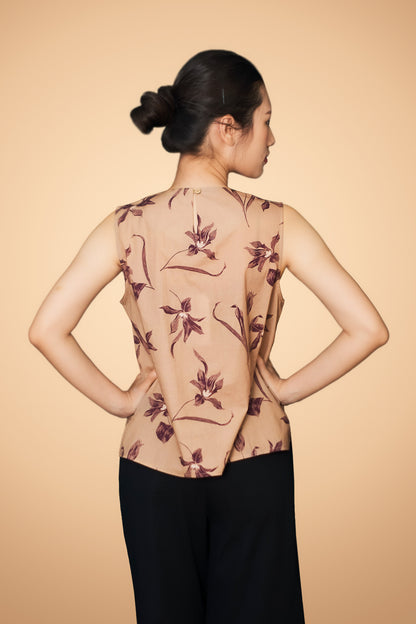 Floral Printed Sleeveless Top