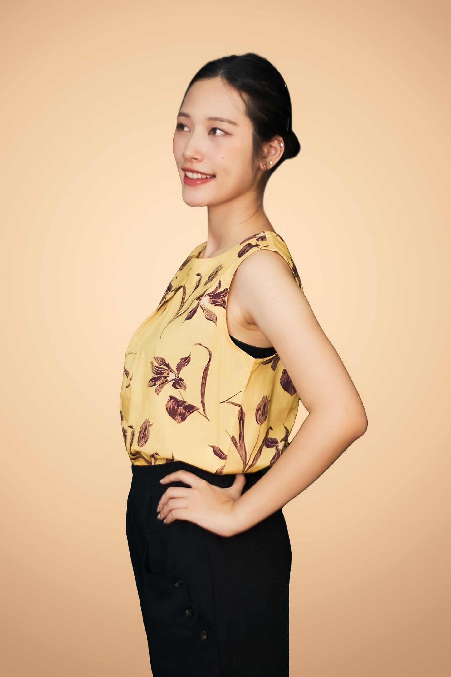 Floral Printed Sleeveless Top