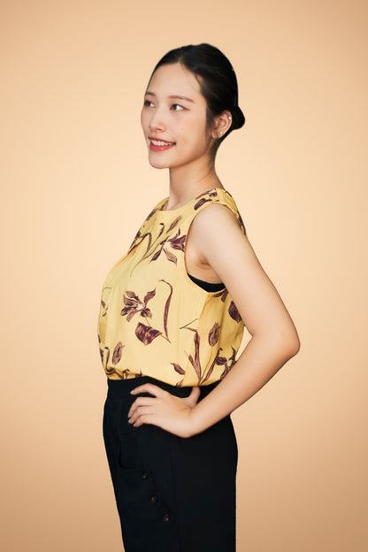 Floral Printed Sleeveless Top