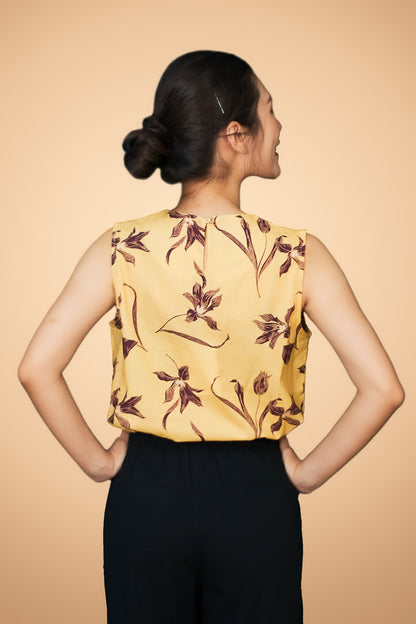 Floral Printed Sleeveless Top