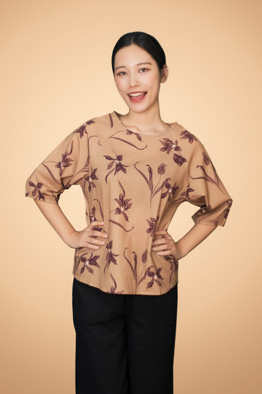 Floral Printed Short Sleeve Top