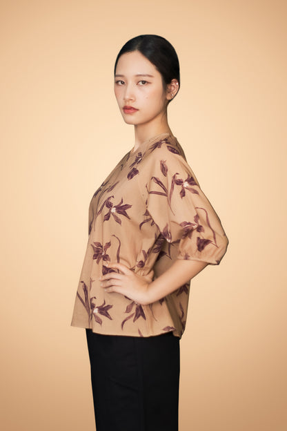 Floral Printed Short Sleeve Top
