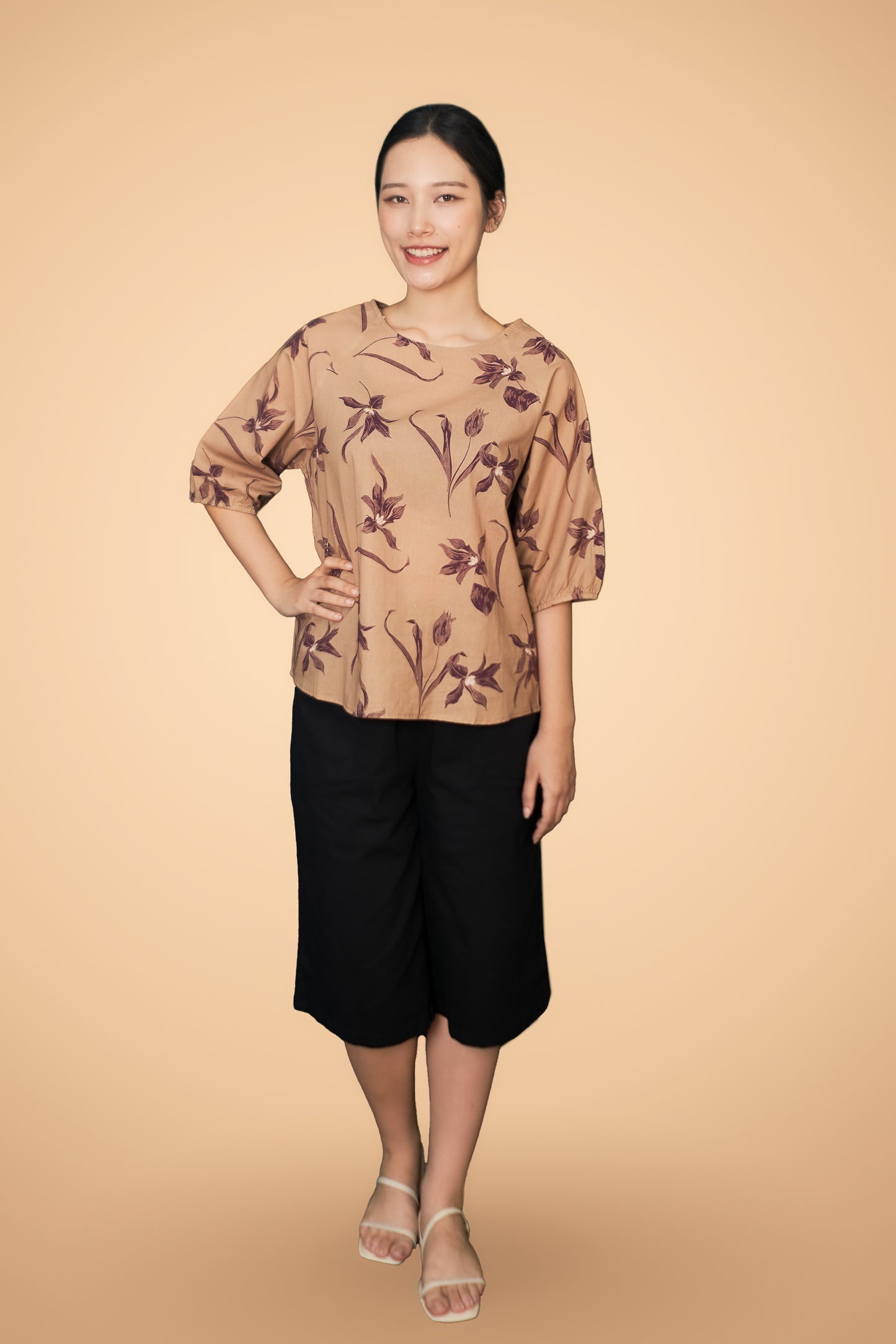 Floral Printed Short Sleeve Top