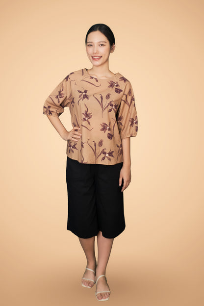 Floral Printed Short Sleeve Top