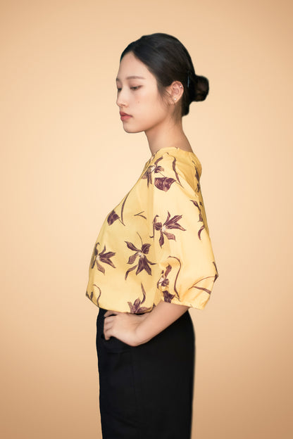 Floral Printed Short Sleeve Top