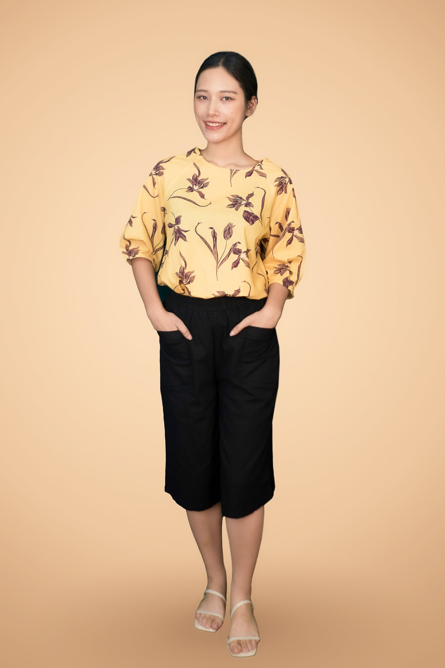 Floral Printed Short Sleeve Top