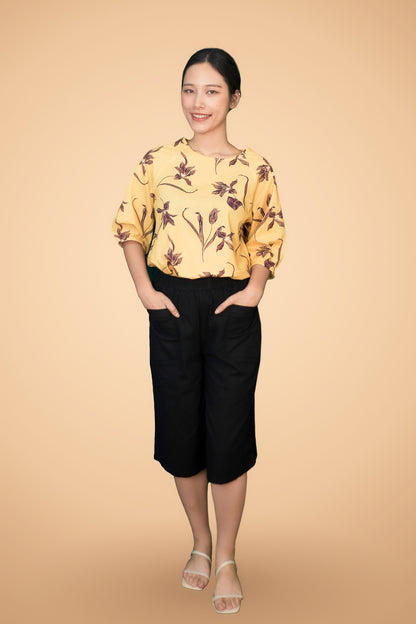 Floral Printed Short Sleeve Top