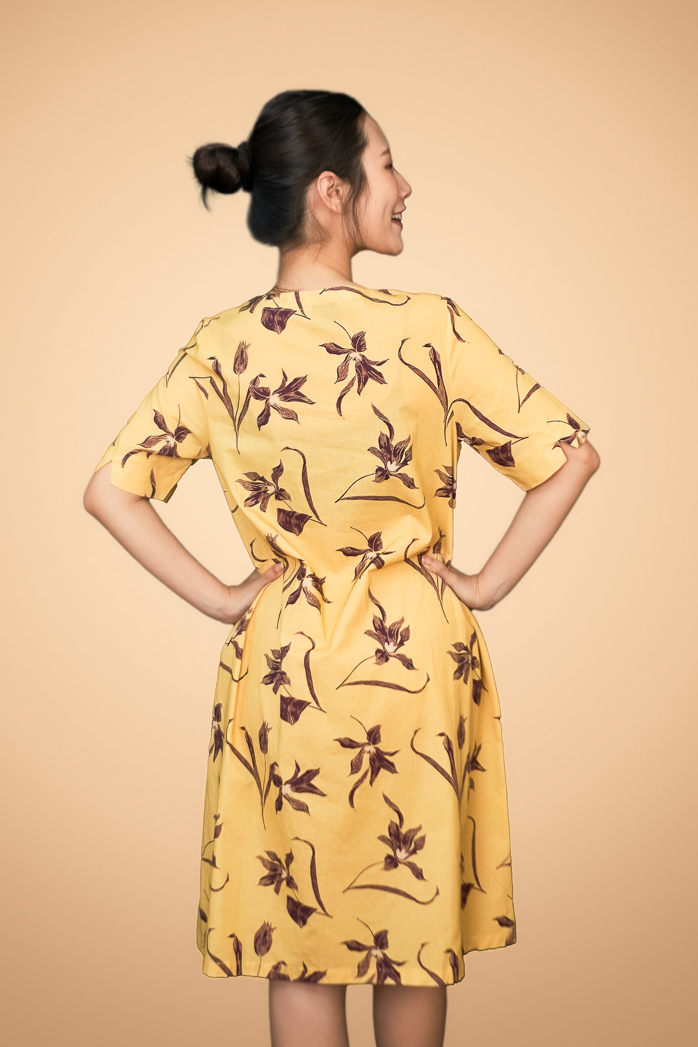 Floral Printed Short Sleeve Dress