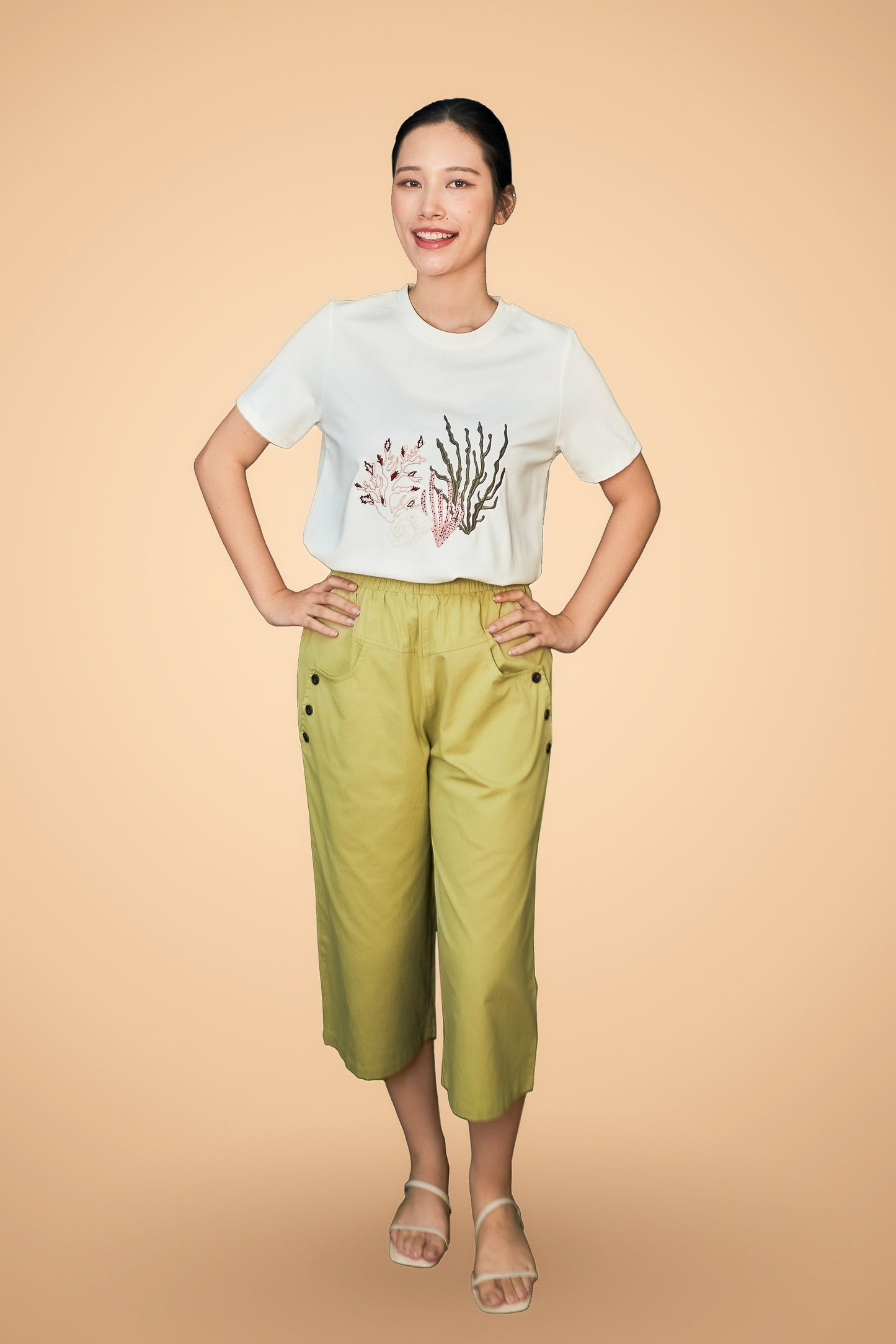 3/4 Wide Pants