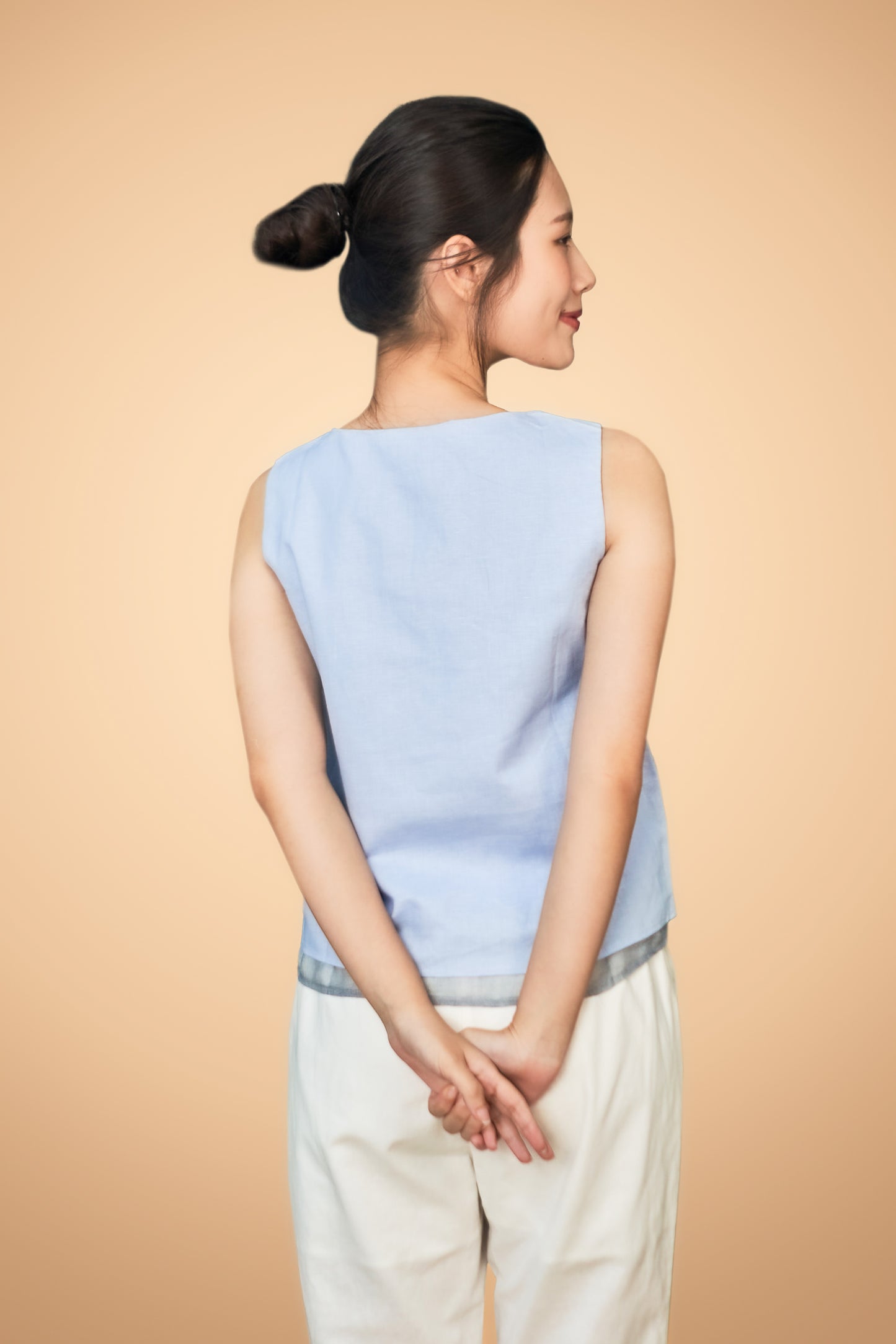 Printed Layered Sleeveless Top