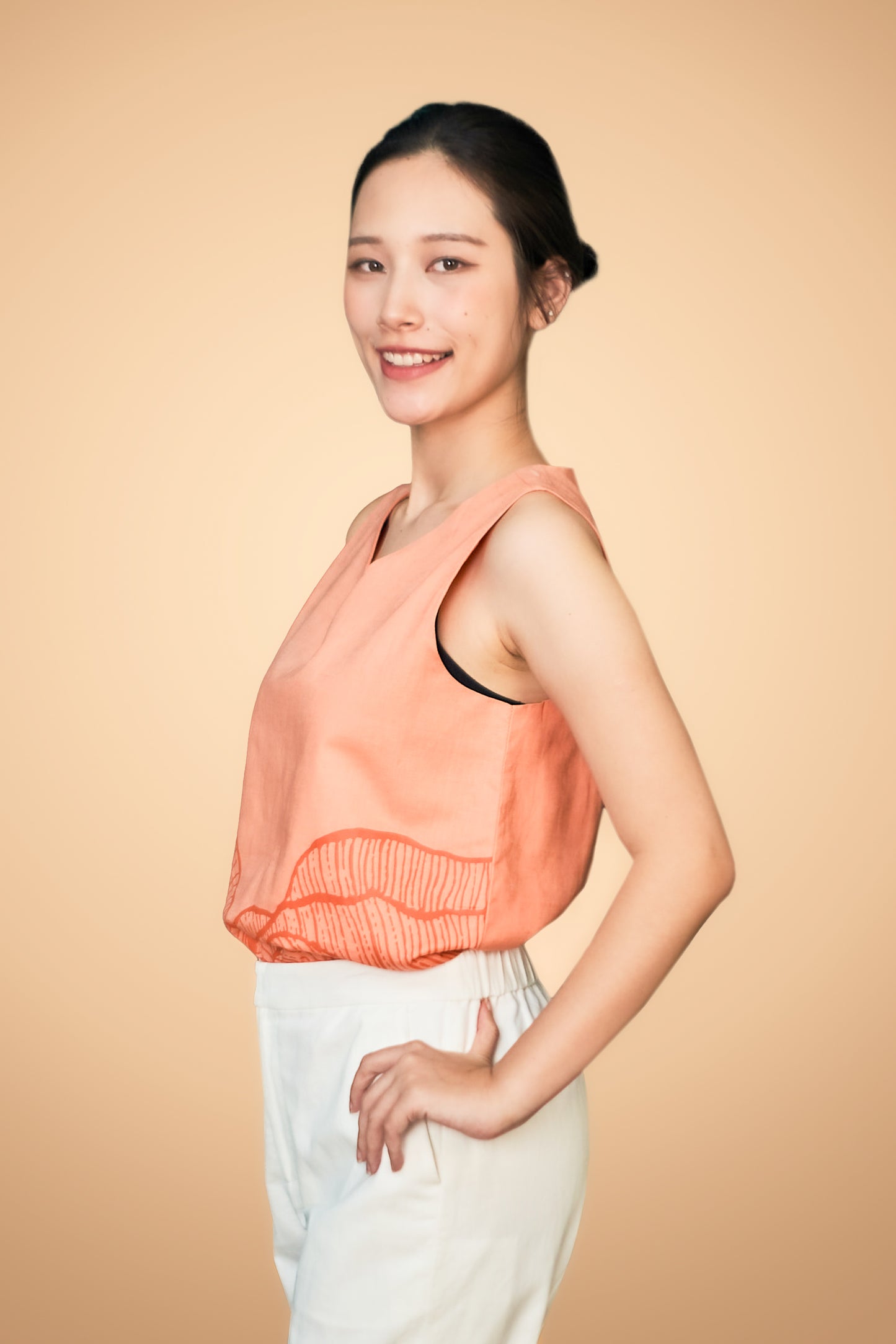 Printed Layered Sleeveless Top