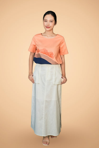 Printed Short Sleeve Top
