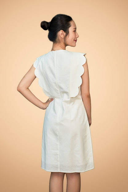 Embroidered Sleeveless Short Dress