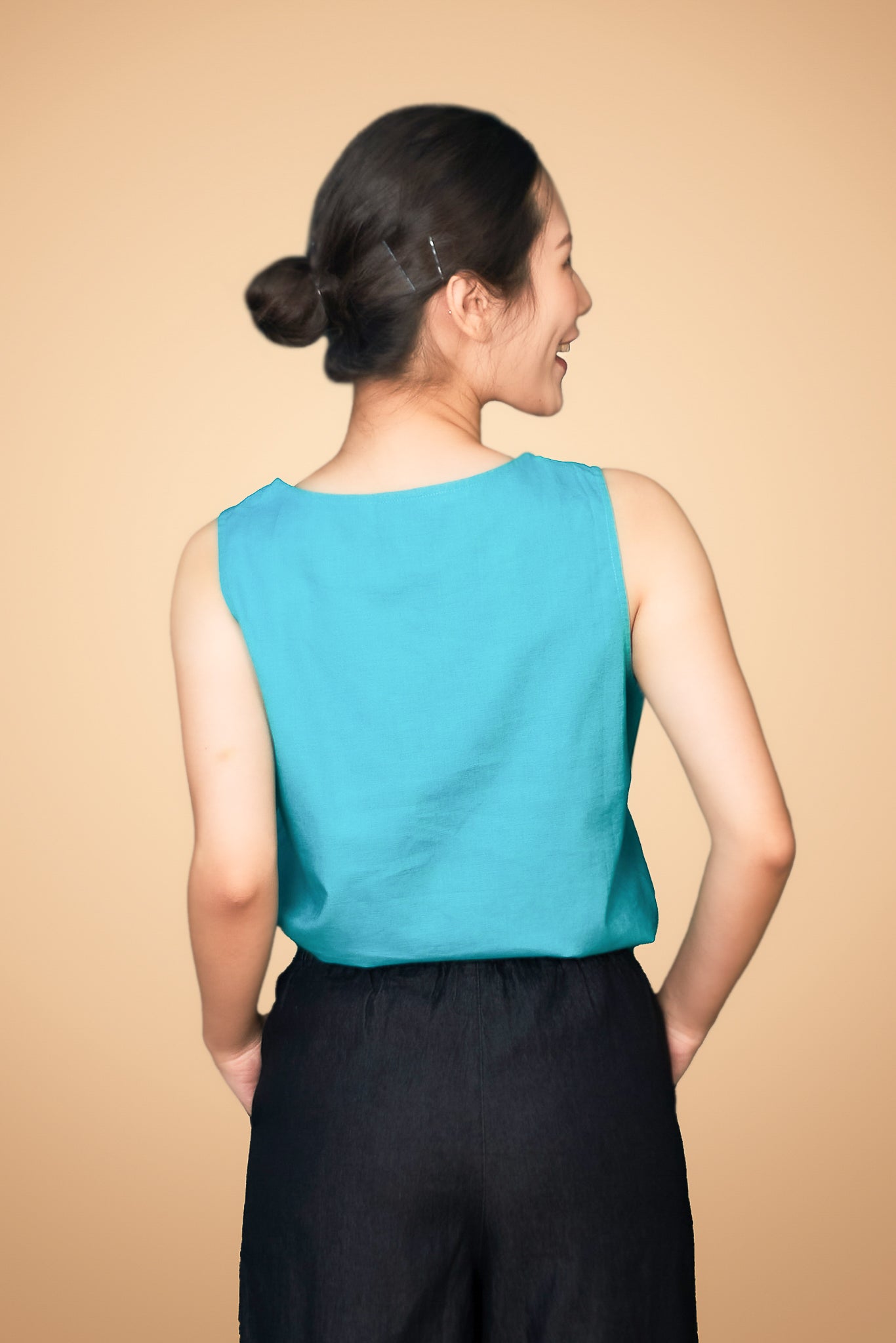 Embroidered Sleeveless Top