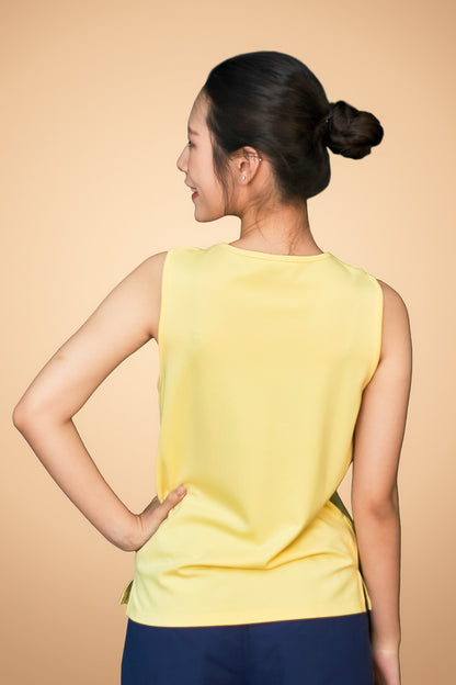 Shell Embroidered Sleeveless Top