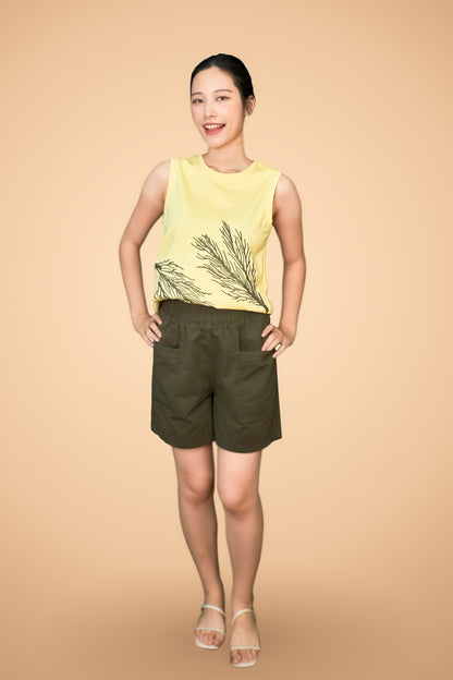 Embroidered Sleeveless Top