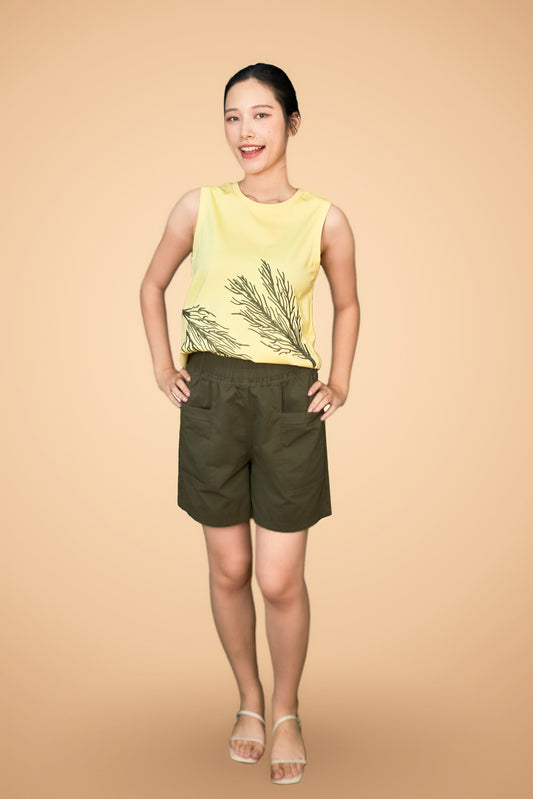 Embroidered Sleeveless Top
