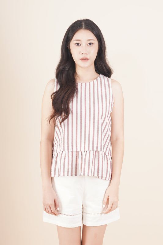 Striped Sleeveless Top