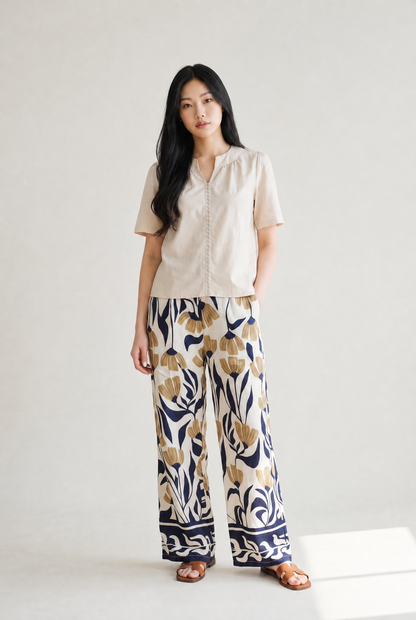 PRINTED LONG PANTS